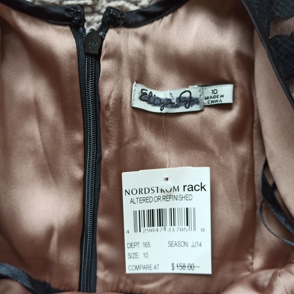 NWT Eliza J Black Polka Dot Long Sleeve Dress - Picture 7 of 9